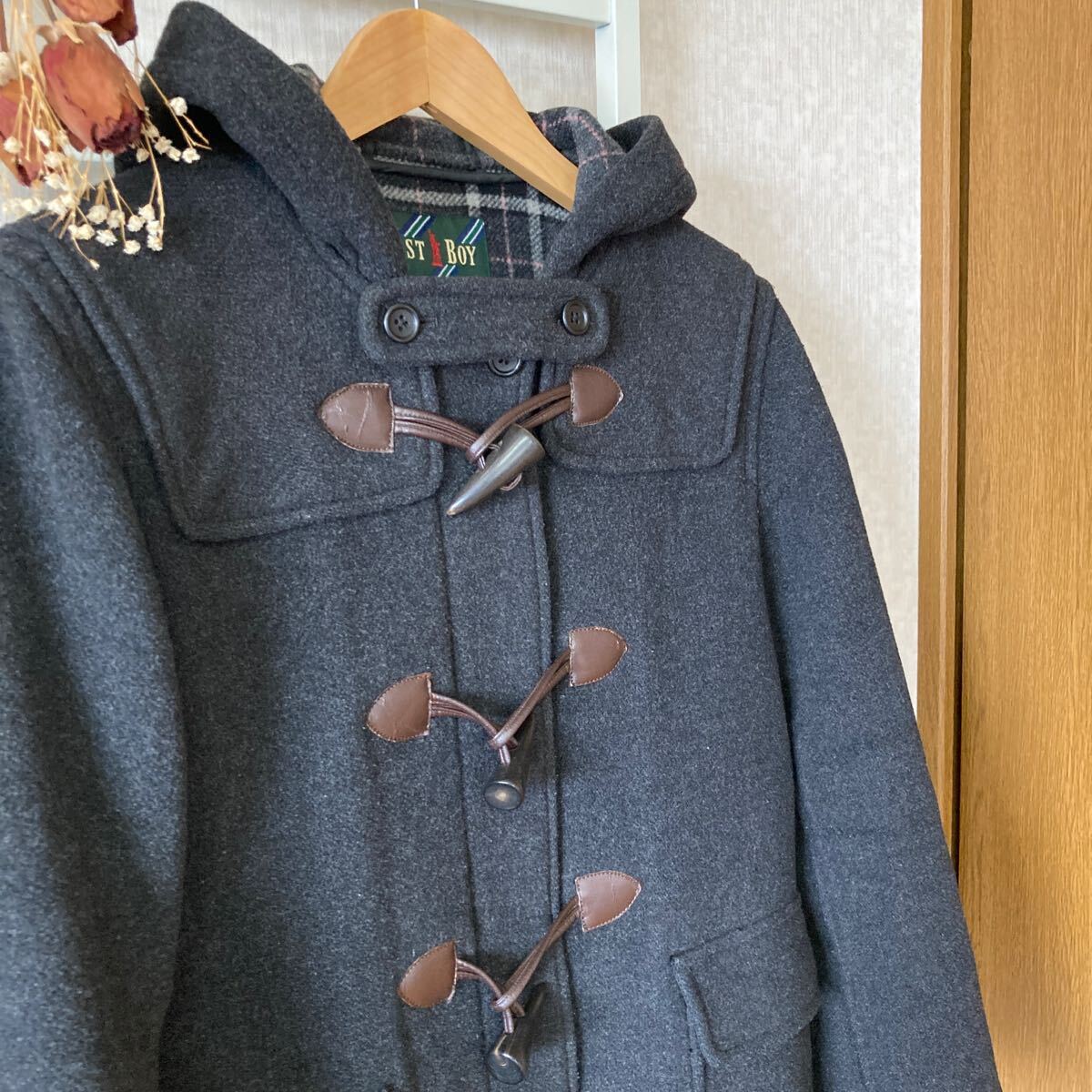 【美品】EASTBOY ダッフルコート　サイズ9 EAST BOY（イーストボーイ）のダッフルコートは制服通販の