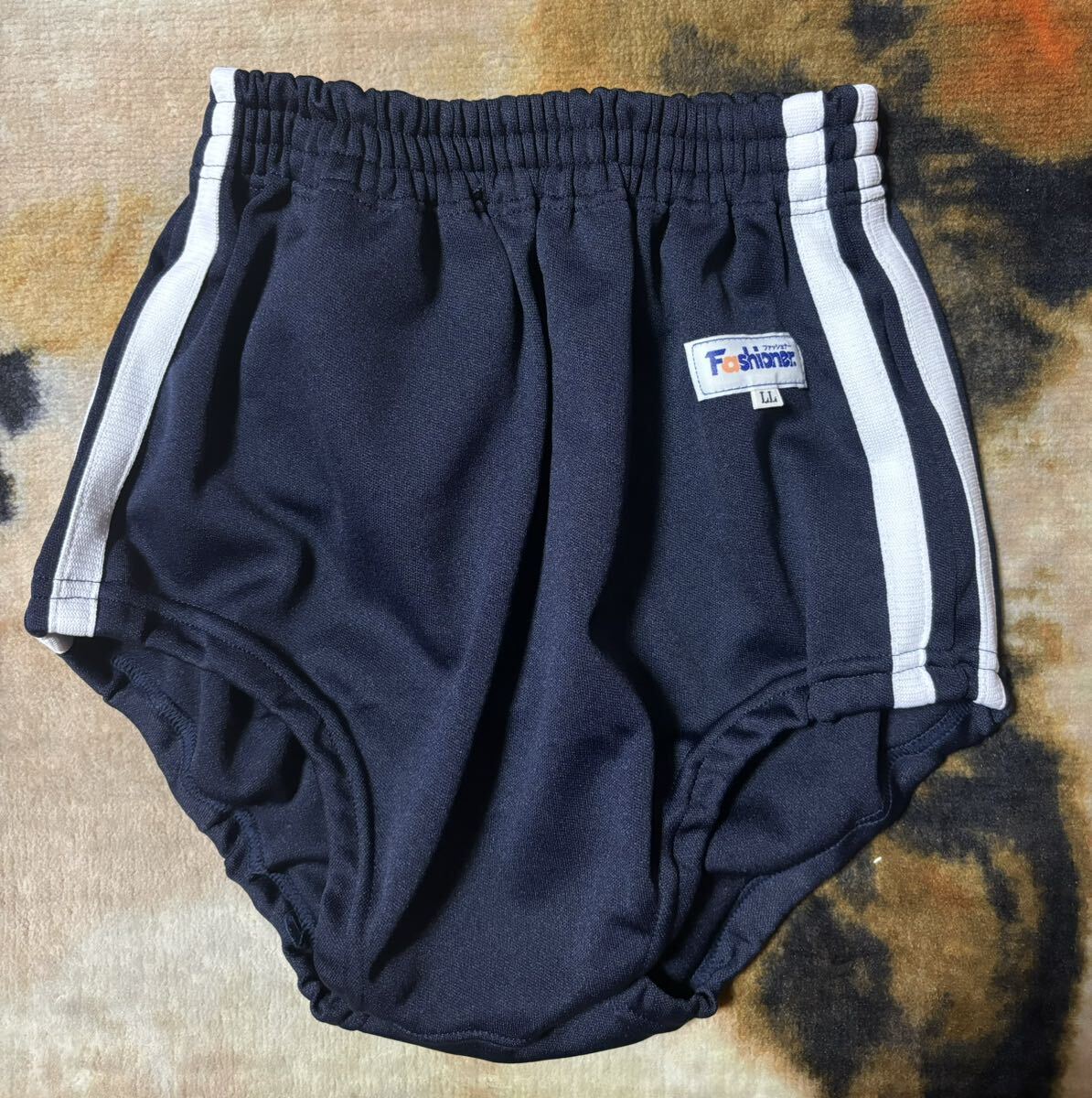 長期保管品　未使用品　 ファッショナー　fashioner ブルマ 　ライン入り　濃紺　LLサイズ　メーカーの袋付き