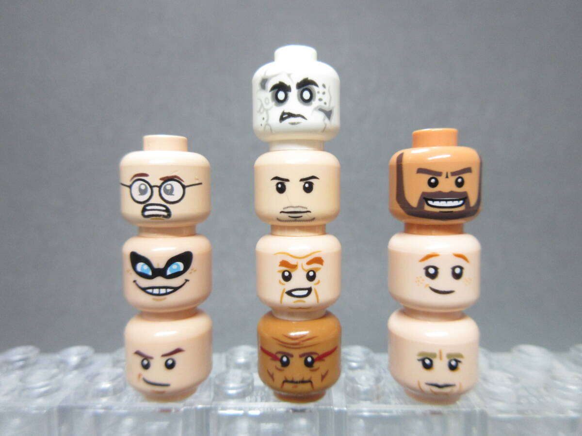LEGO 80 正規品 キャラクター系 ミニフィグ ヘッド 顔 10個 同梱 LEGO 80 正規品 キャラクター系 ミニフィグ ヘッド 顔 10個 同梱