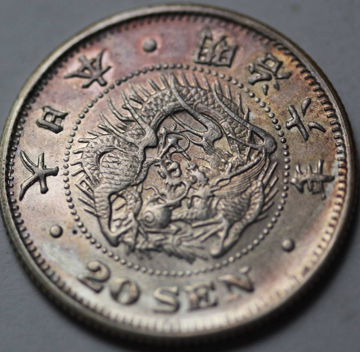 明治銀貨 竜20銭 明治6年 欠日 極美(20銭)｜売買された