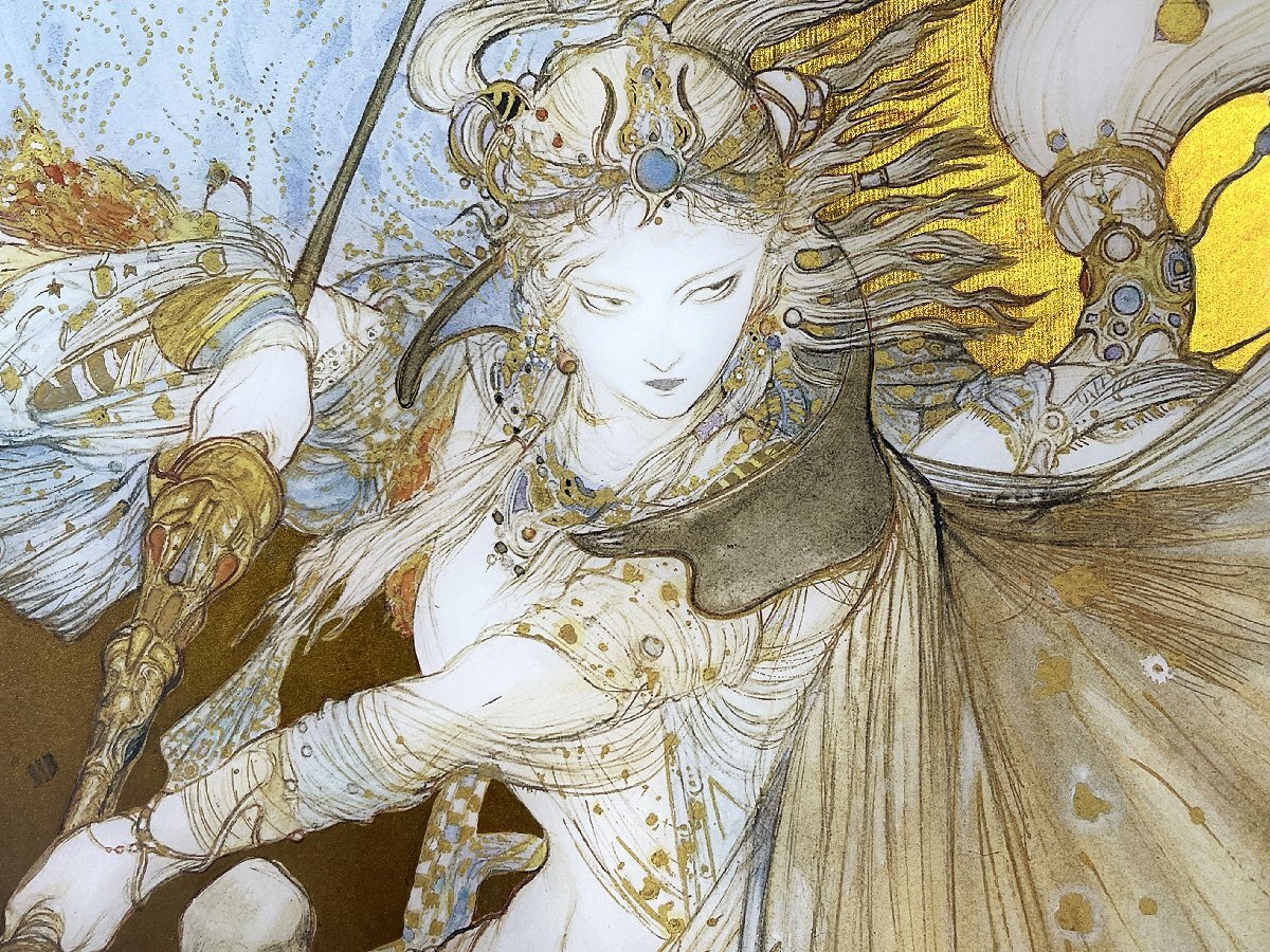 騎神来たりぬ スペシャルメタル 天野喜孝 金箔 真作保証 ほぼ新品 Yahoo!オークション - (真作保証)希少 天野喜孝 騎神来たりぬ