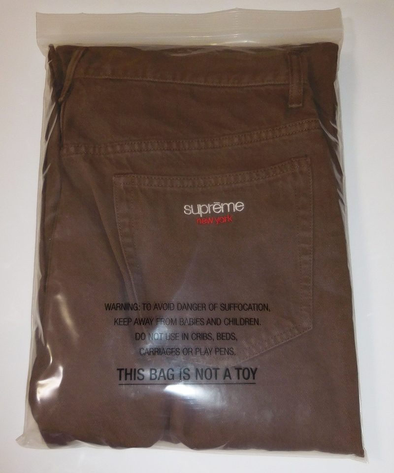 W34 23FW Supreme Baggy Jean Light Brown バギー ジーンズ W34 23FW Supreme Baggy Jean Light Brown バギー ジーンズ