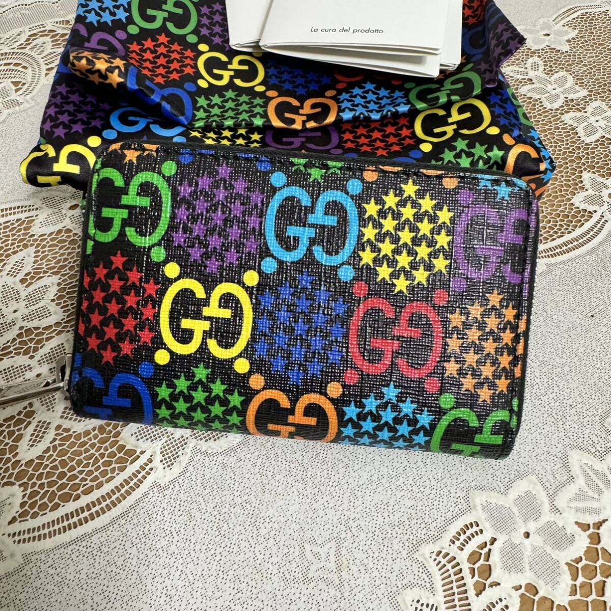 箱付き GUCCI グッチ サイケデリック コインケース GG マルチ 箱付き GUCCI グッチ サイケデリック コインケース GG マルチ