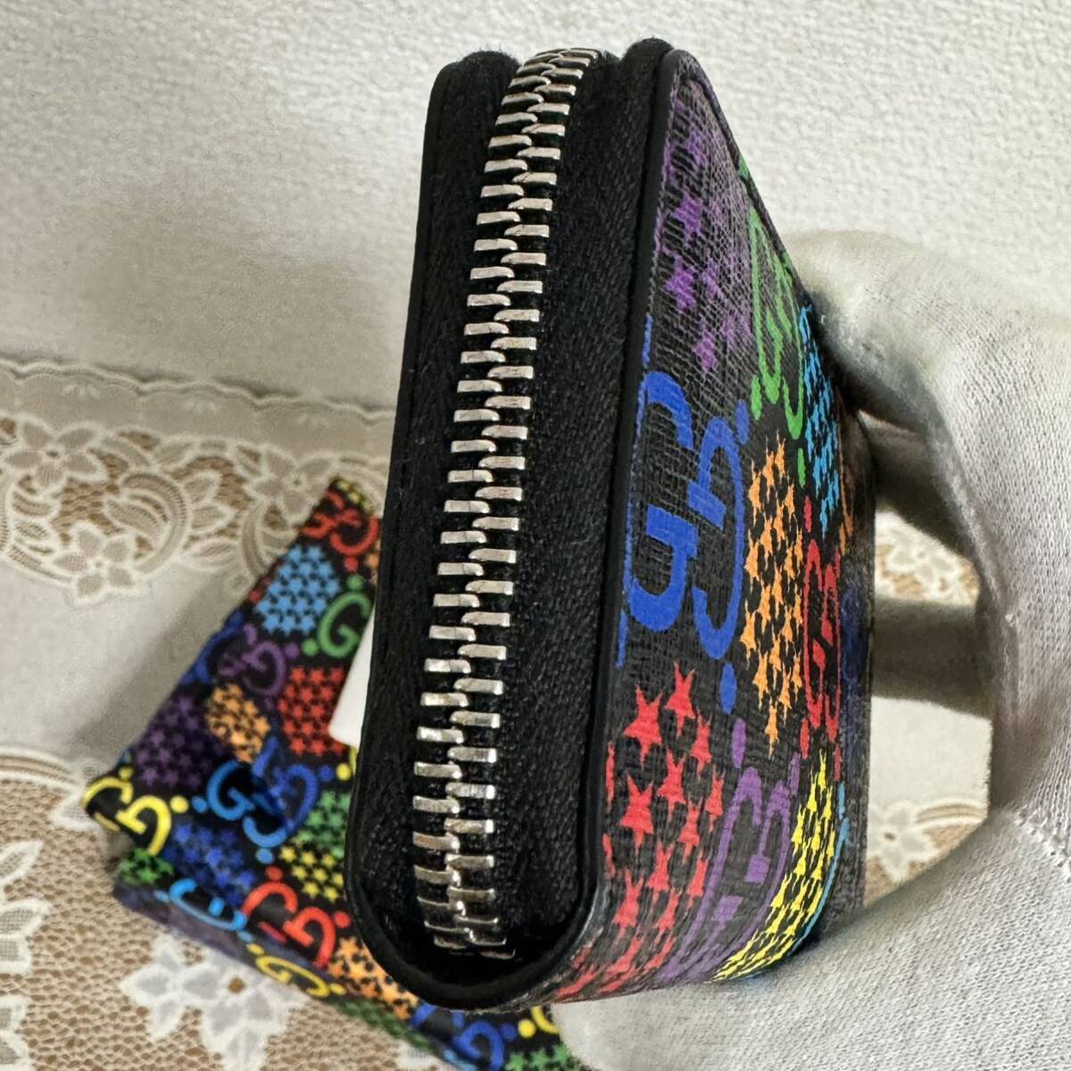 箱付き GUCCI グッチ サイケデリック コインケース GG マルチ 箱付き GUCCI グッチ サイケデリック コインケース GG マルチ