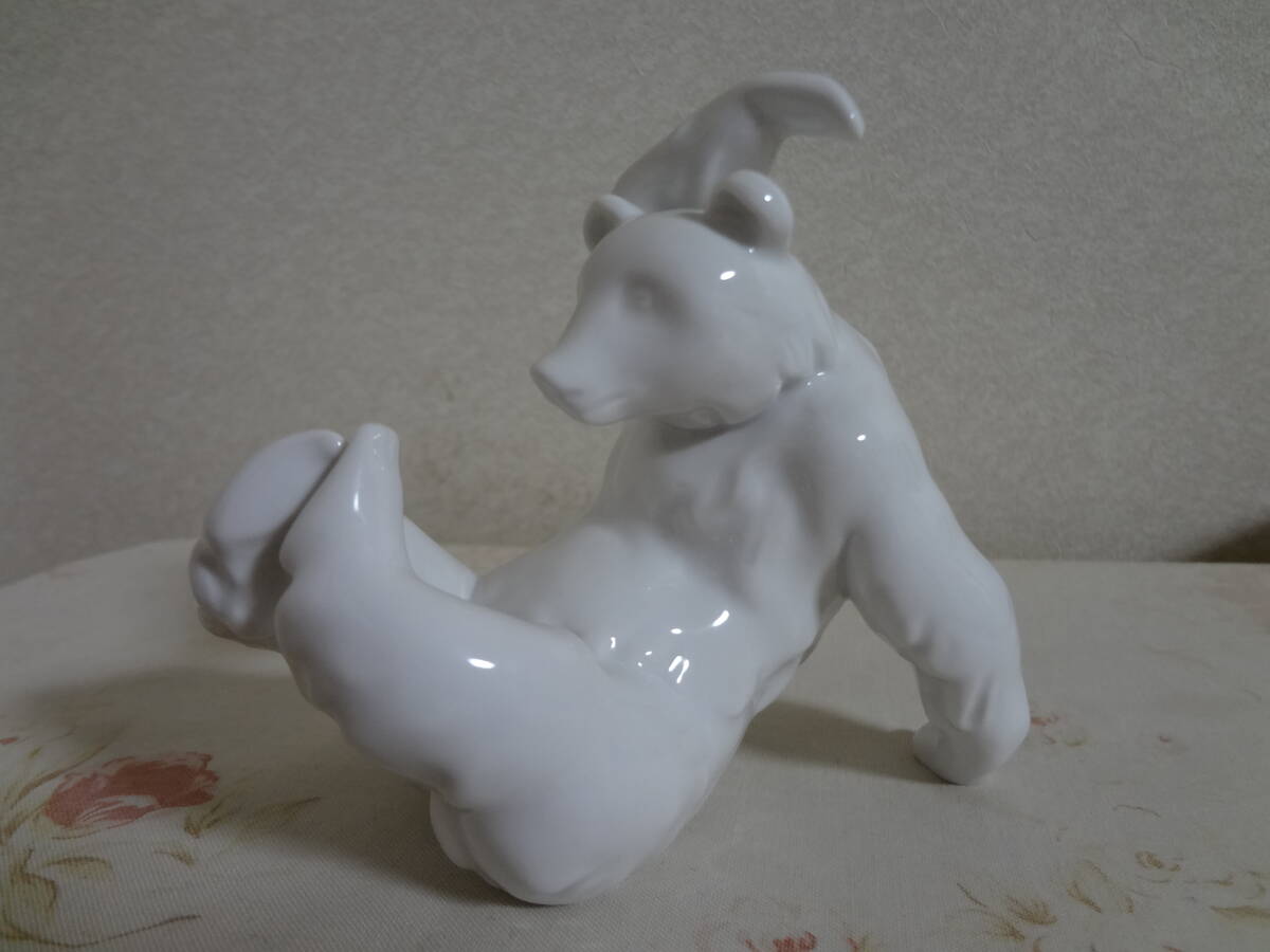 KPM ベルリン 王立磁器製陶所 PLAYING BEAR ヨハネス・ヘンク ベア クマの置物_画像1