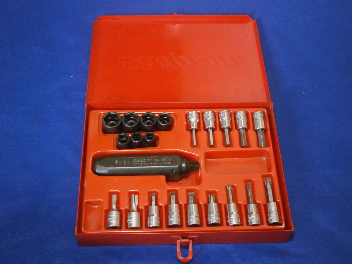 スナップオン Snap-on 差込3/8 インパクトドライバー ビットソケット セット PIT120 ショックドライバー