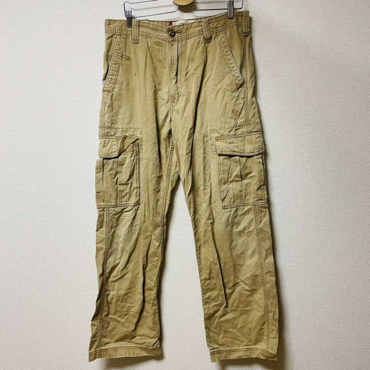 Levi'sリーバイス　カーゴパンツ　ベージュ 古著　メンズ　34/34