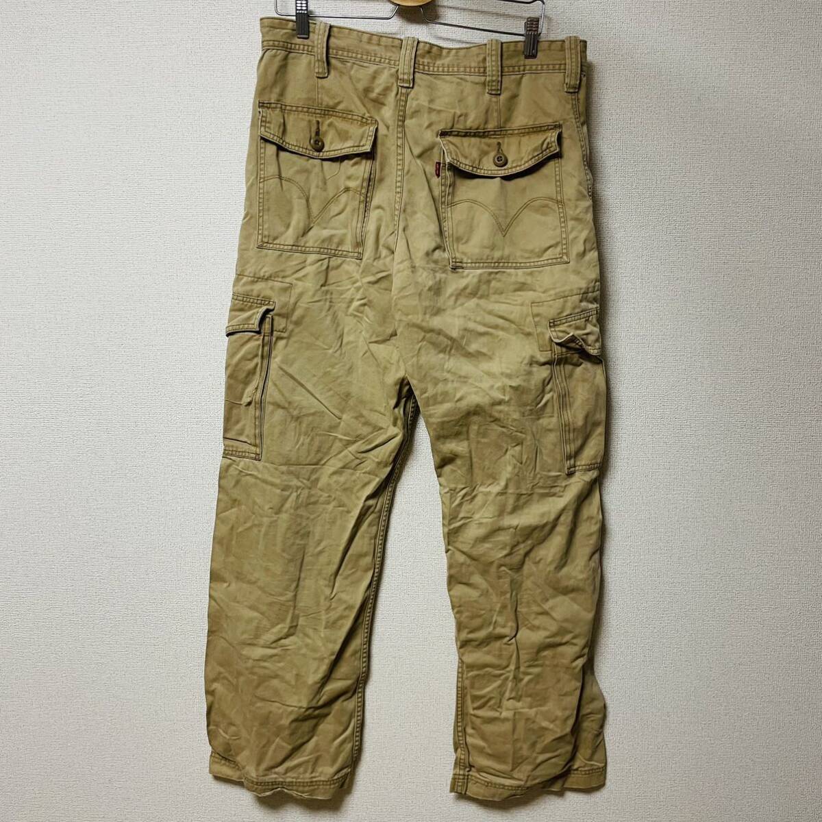 Levi'sリーバイス　カーゴパンツ　ベージュ 古著　メンズ　34/34