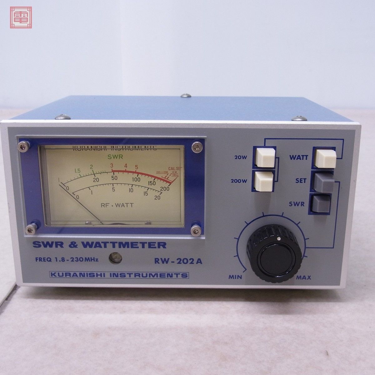 KURANISHI クラニシ 終端型電力計 RW-151D ワットメーター Yahoo!オークション - 美品 クラニシ RW-202A SWR計 ワット