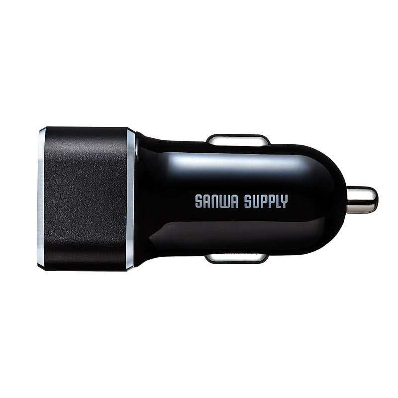  car charger SANWA SUPPLY CAR-CHR74U 2 port *4.8A cigar socket DC12V-24V USB-A