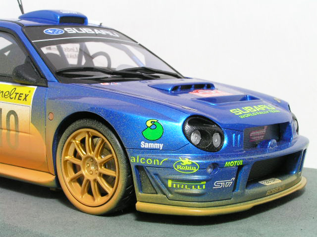 ● 1/18 スバル 〓 インプレッサ WRX / '02 モンテ優(yōu)勝 マキネン / ウエザーリング Ver. 〓 SUBARU