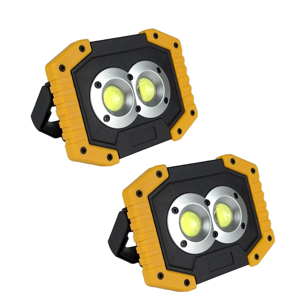 30W LED充電式 投光器 ポータブル 作業(yè)燈 屋外照明 緊急照明 usb充電式 ワークライト LED投光器 夜釣り 停電対応 防災対策 登山 2個セット
