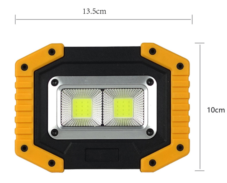 30W LED充電式 投光器 ポータブル 作業(yè)燈 屋外照明 緊急照明 usb充電式 ワークライト LED投光器 夜釣り 停電対応 防災対策 登山 2個セット