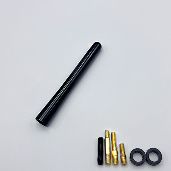  carbon antenna BMW Mini R50 R53 RA16 RE16 12cm middle size black carbon / black anodized aluminum 