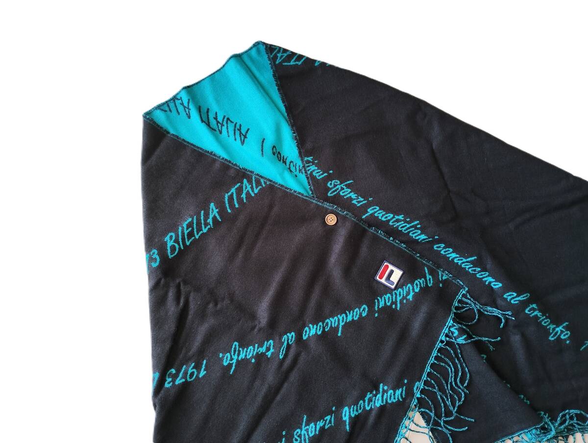 240924　新品　FILA　ストール　ひざ掛け　静電気防止加工　ブラック　￥4290_画像3