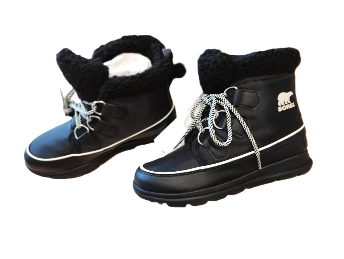 240925　新品　SOREL　ソレル　ブーツ　ショート　カジュアル　黒　22.5cm　￥14000_画像2