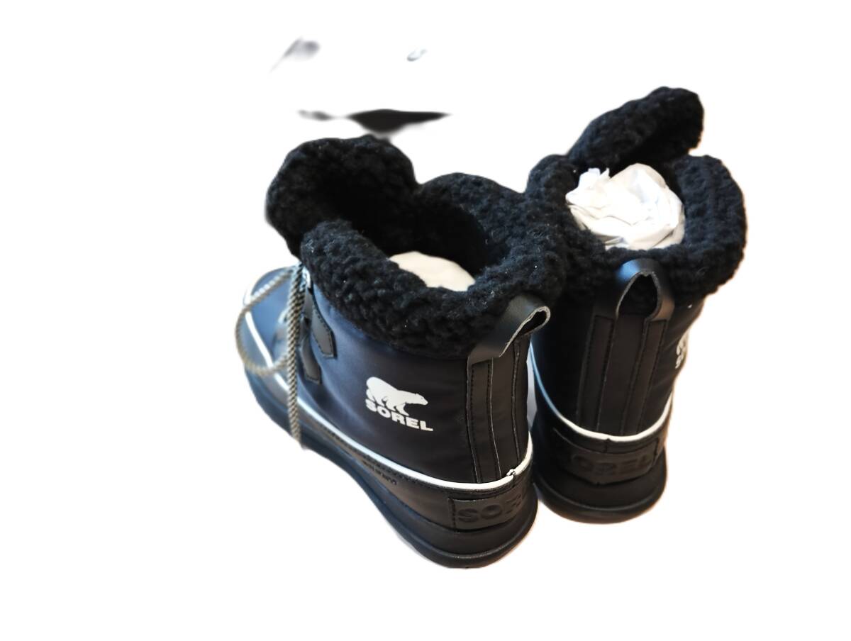 240925　新品　SOREL　ソレル　ブーツ　ショート　カジュアル　黒　22.5cm　￥14000_画像4