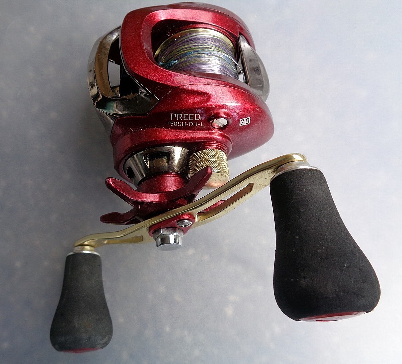  used Daiwa PREED 150SH-DH-L both axis ( Bait ) reel ( left to coil for )PE2 number -200m