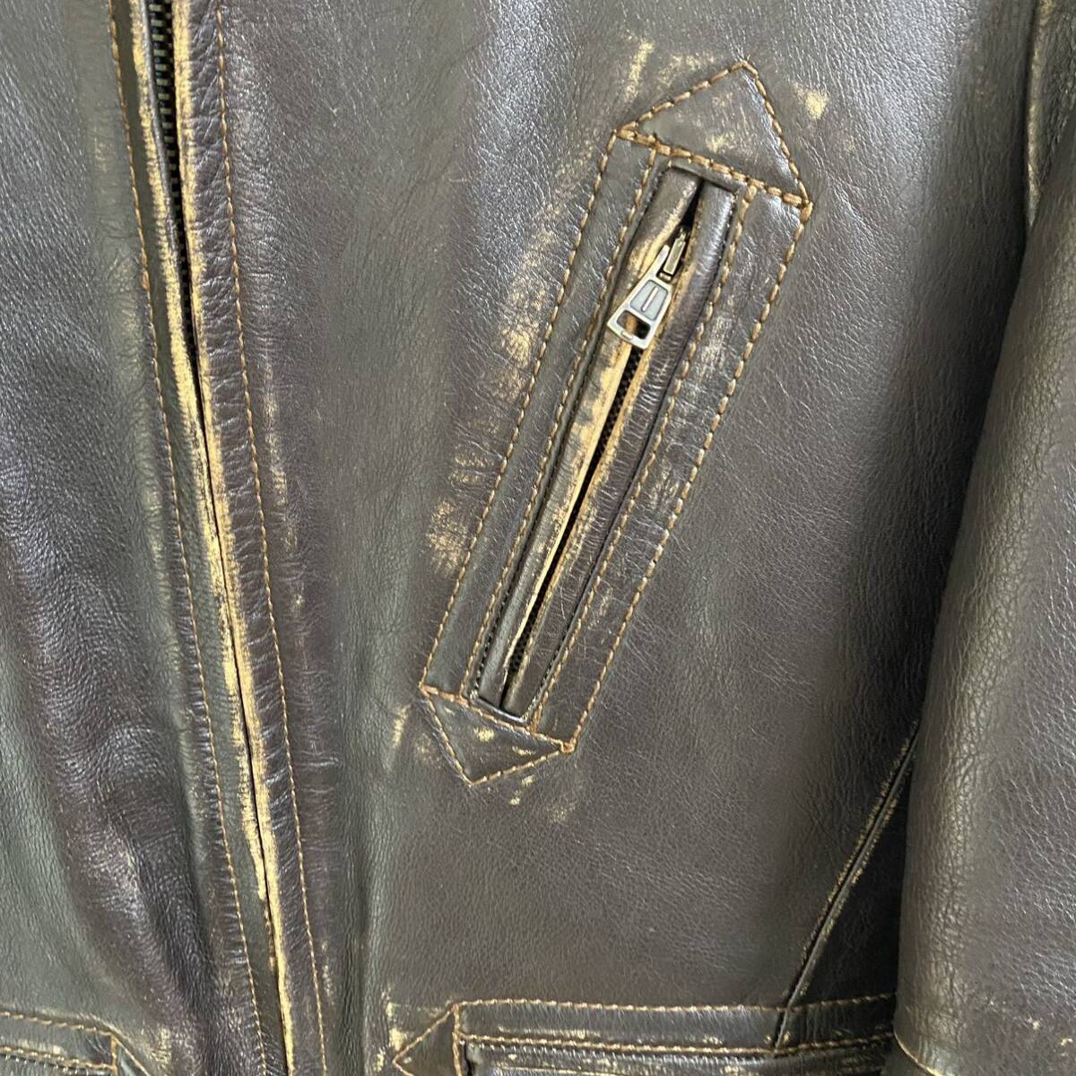 ナンバーナイン number nine 08AW レザー ボア 青チェック ナンバーナイン number nine 08AW レザー ボア 青チェック