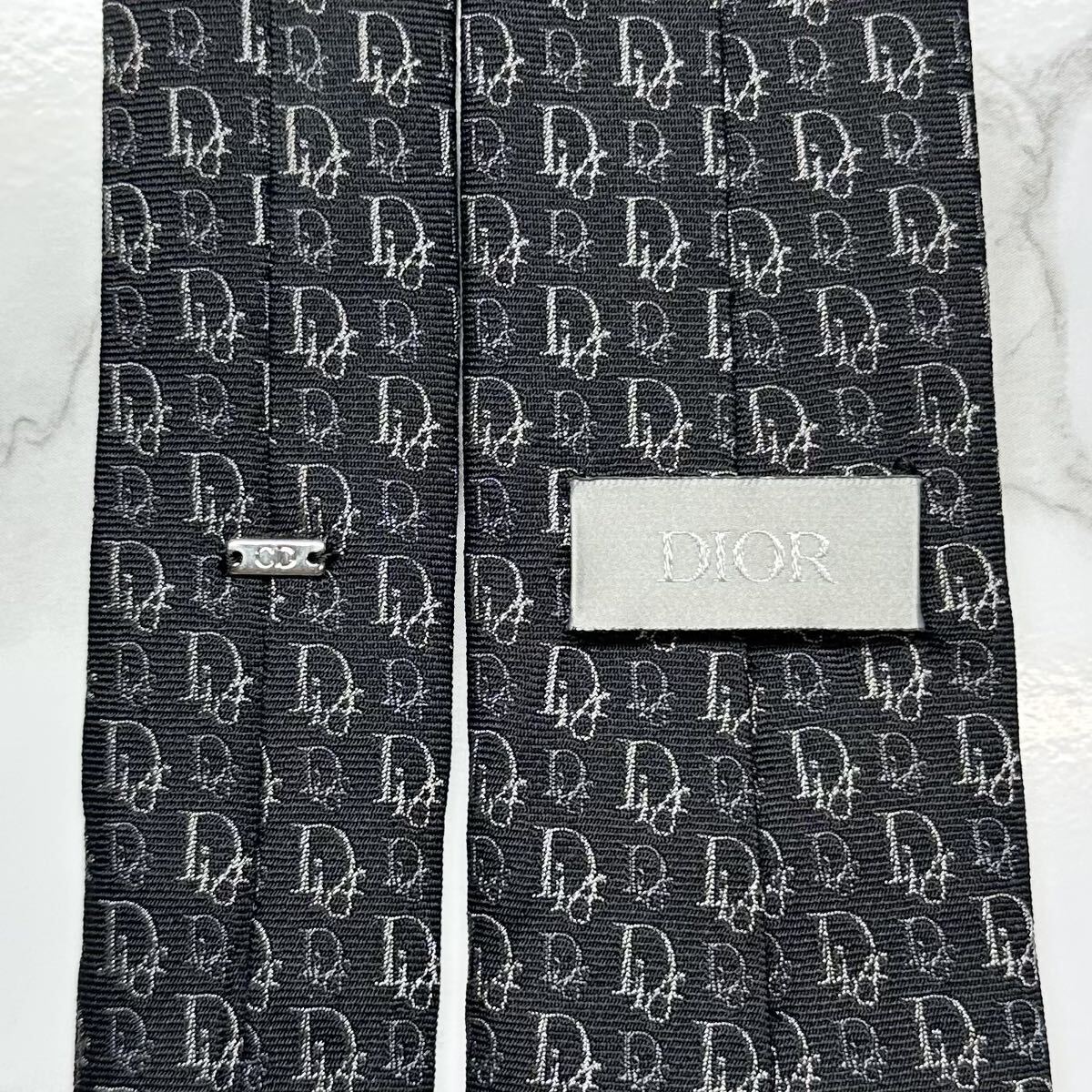 極美品 現行タグ 定番 DIOR ネクタイ シルク100% オブリーク 極美品 現行タグ 定番 DIOR ネクタイ シルク100% オブリーク