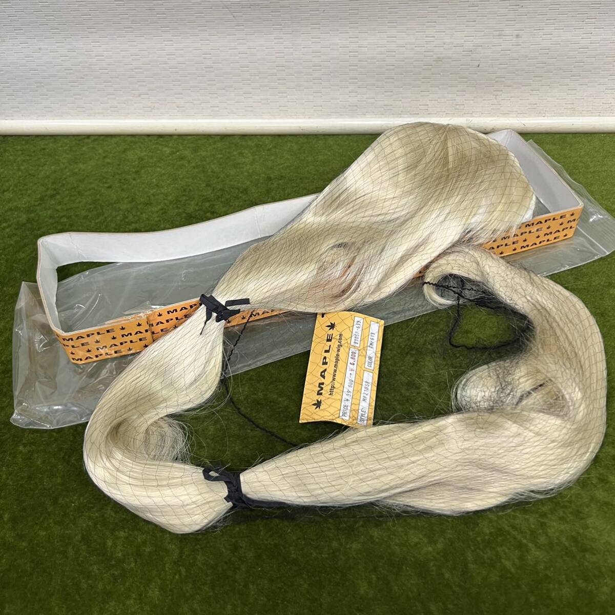 ★☆ファッション/ウィッグ ヘア用品 MAPLE/メープル ロングウィッグ /シルバーゴールド コスプレ/おしゃれ