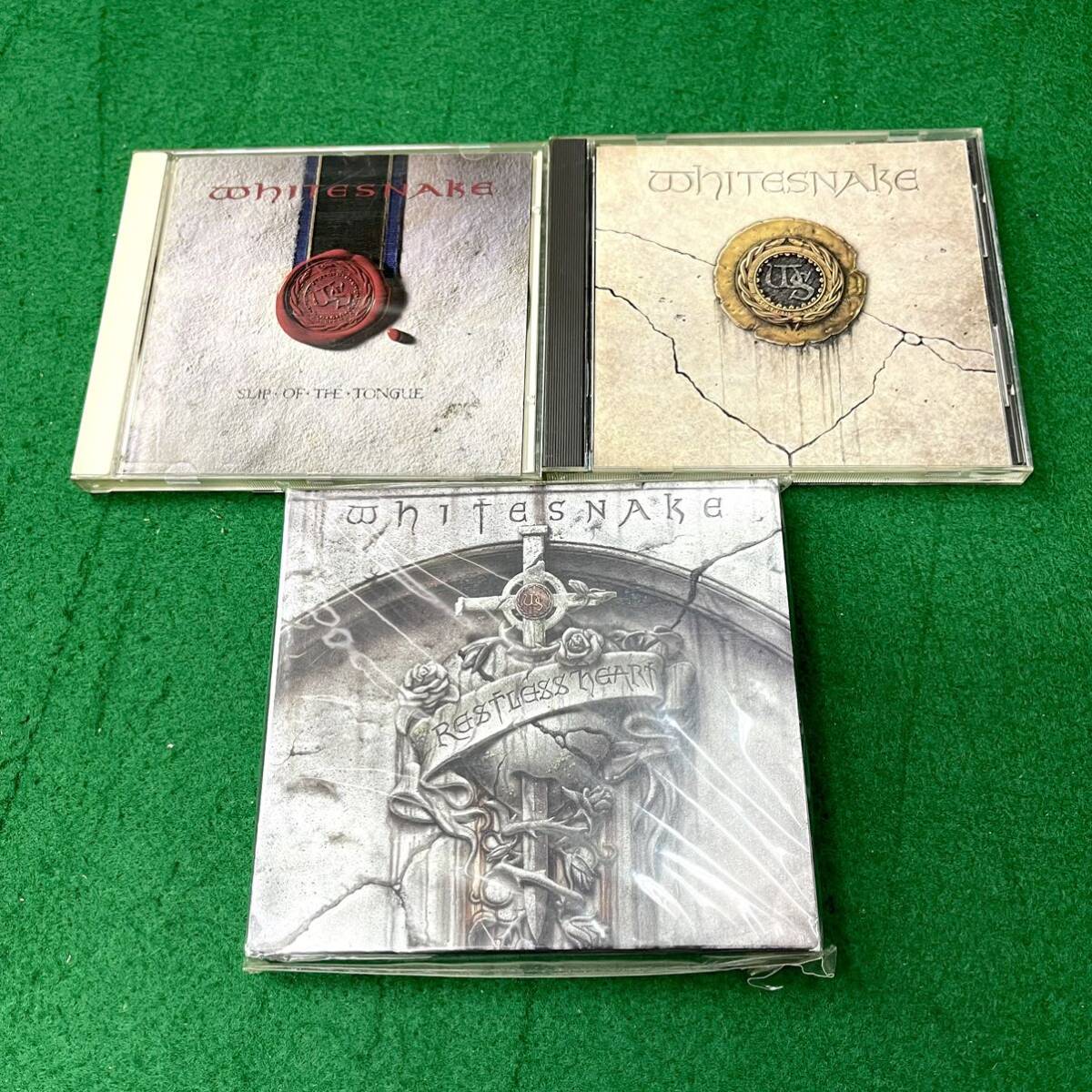 ★☆視聴確認済/動作OK CD/音楽CD 3枚セット WHITE SNAKE/ホワイトスネイク RESTLESS HEART/SLIP OF THE TONGUE/WHITE SNANE