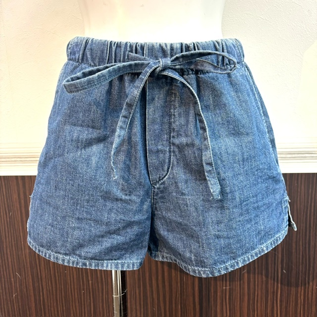 セール☆Valentino☆シャンブレー デニム ショートパンツ VALENTINO】ヴァレンティノ シャンブレー デニム ショートパンツ 36