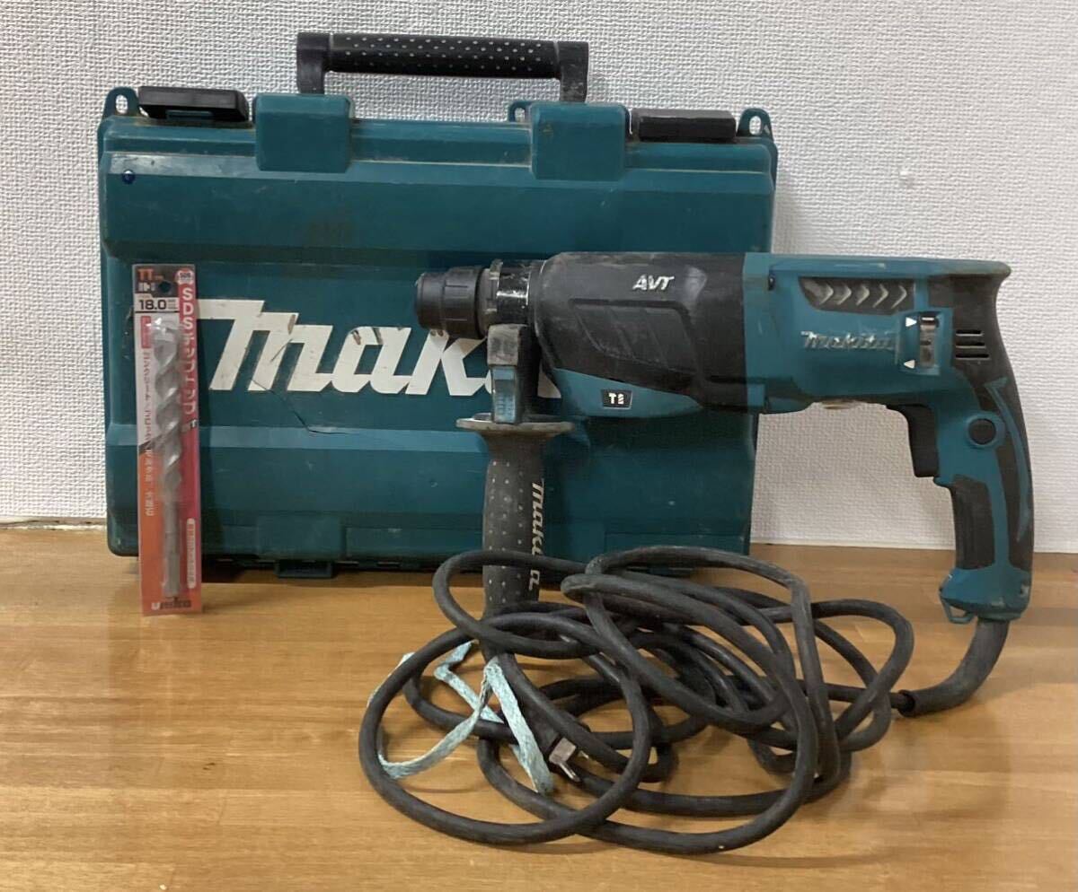 makita マキタ 26mm ハンマドリル HR2631F 100V ケース付き ハンマードリル 電動工具 青 ブルー 動作確認済み