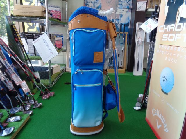 GK石川橋●新品898 ◆アサヒゴルフ◆ターフデザイン◆キャディバッグ◆TDCB-BD70◆ブルー◆2.6kg◆オススメ◆