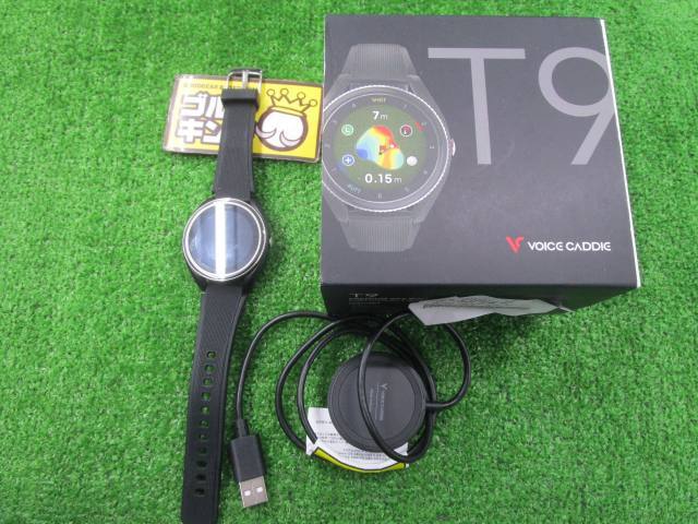 GK古城■ 【中古測定器】 340 ボイスキャディ T9 ★ブラック★ゴルフ用距離計★オススメ★お買い得★