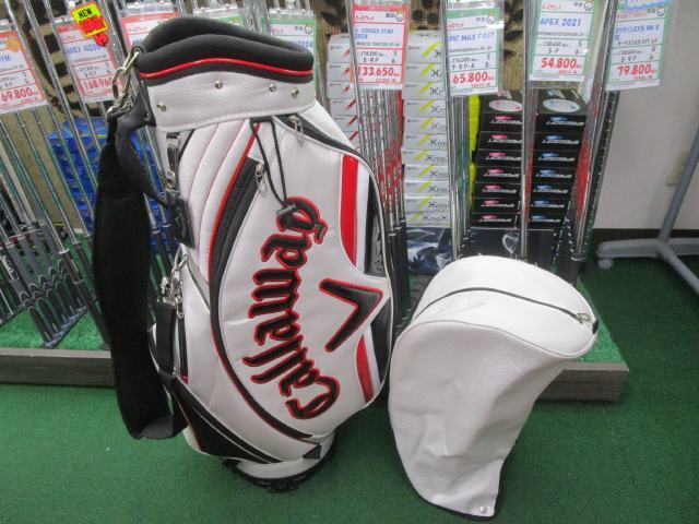 GK古城■ 089 キャロウェイ 中古キャディバッグ ★白★激安★オススメ★お買い得