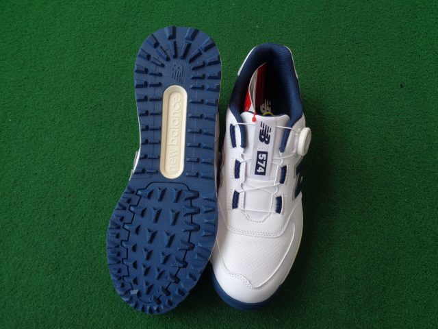 GK石川橋●新品411 ◆ニューバランス◆ゴルフシューズ◆UGBS574J◆ホワイト◆ネイビー◆28.0cm◆