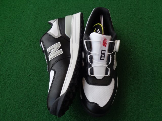 GK石川橋●新品417 ◆ニューバランス◆ゴルフシューズ◆UGBS574L◆ブラック◆ホワイト◆27.5cm◆