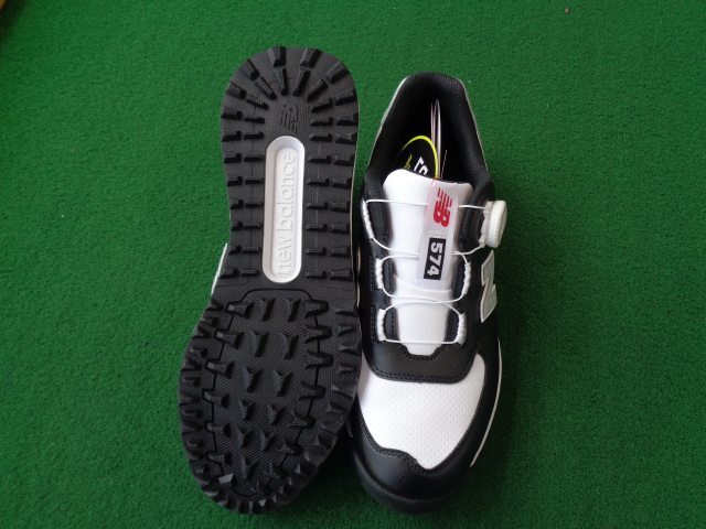 GK石川橋●新品417 ◆ニューバランス◆ゴルフシューズ◆UGBS574L◆ブラック◆ホワイト◆27.5cm◆