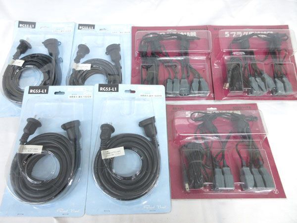 送料300円(税込)■jz083■クリスマス用品(イルミネーション用延長コード 等) 2種 7点【シンオク】