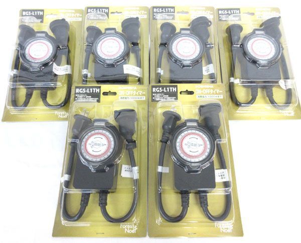 送料300円(税込)■jz085■クリスマス用品 ON・OFFタイマー RGS-L1TH 6点【シンオク】