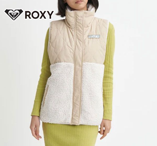 送料300円(税込)■wj561■レディース ロキシー ボアベスト(RJK234013) S 9020円相当(柊)【シンオク】