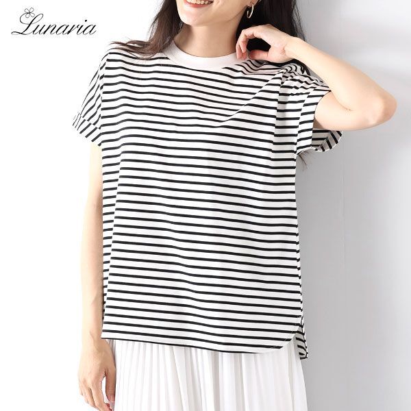 送料185円■ns665■▼ルナリア シルケット加工 ドルマン半袖Ｔシャツ 3L 8690円相当【シンオク】【クリックポスト発送】