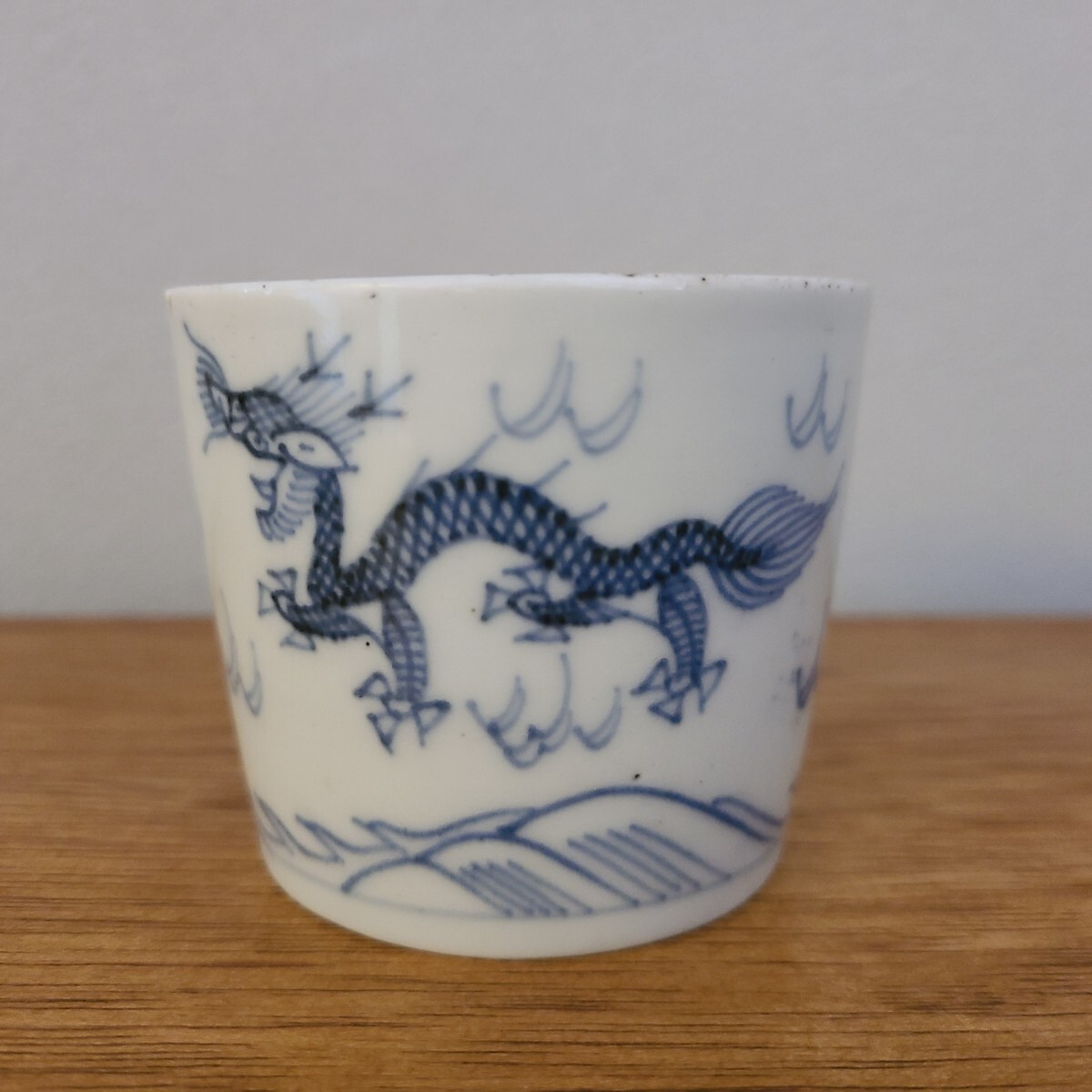 5 古伊万里 江戸末期 染付 龍文 蕎麦猪口 日本骨董陶磁 そば猪口 5 古伊万里 江戸末期 染付 龍文 蕎麦猪口 日本骨董陶磁 そば猪口
