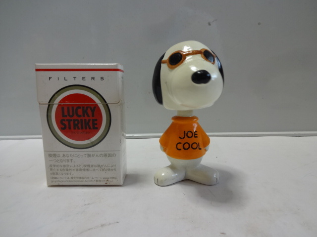 当時物 古い物 未使用品　デッドストック　ピーナッツ　スヌーピー 1966　バブルヘッド ビンテージ ペーパーマッシュ首振り人形