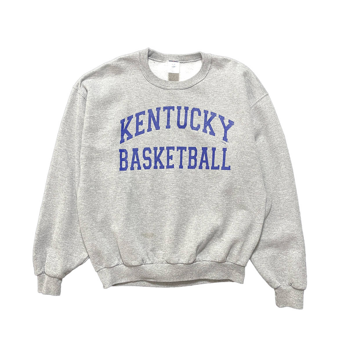 90s USA製 KENTUCKY ひび割れプリント スウェット 杢ライト 90s USA製 KENTUCKY ひび割れプリント スウェット 杢ライト