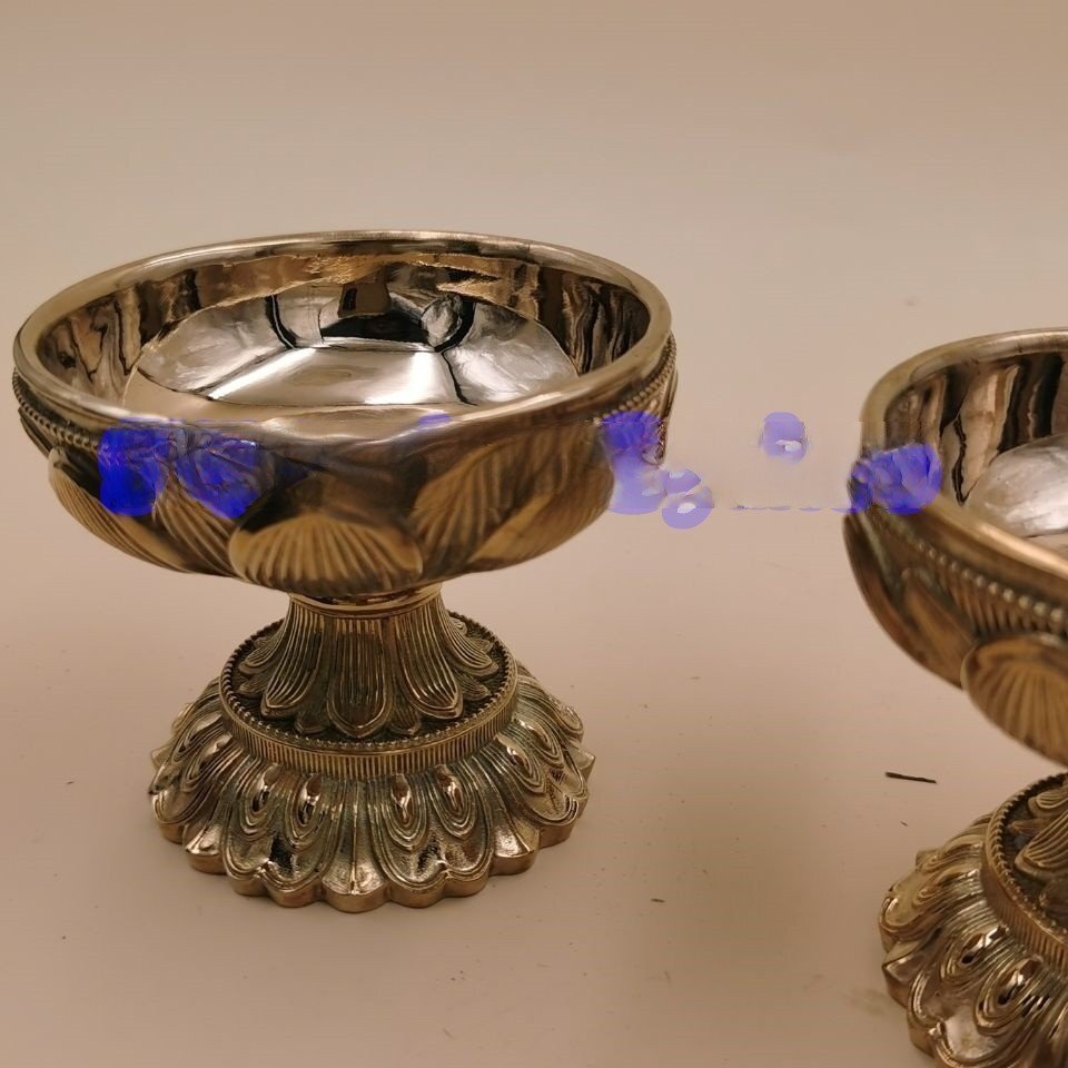 2点セット 蓮華形 仏器 真言宗 仏教工芸品 銅製 磨き仕上げ 口径 2点セット 蓮華形 仏器 真言宗 仏教工芸品 銅製 磨き仕上げ 口径