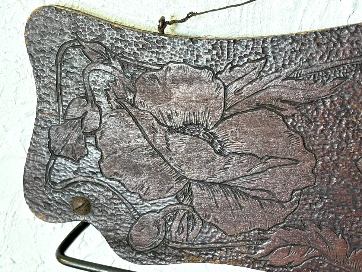  antique Flemish Art Co towel hanger USA american antique antique towel hanger ornament Japan color 