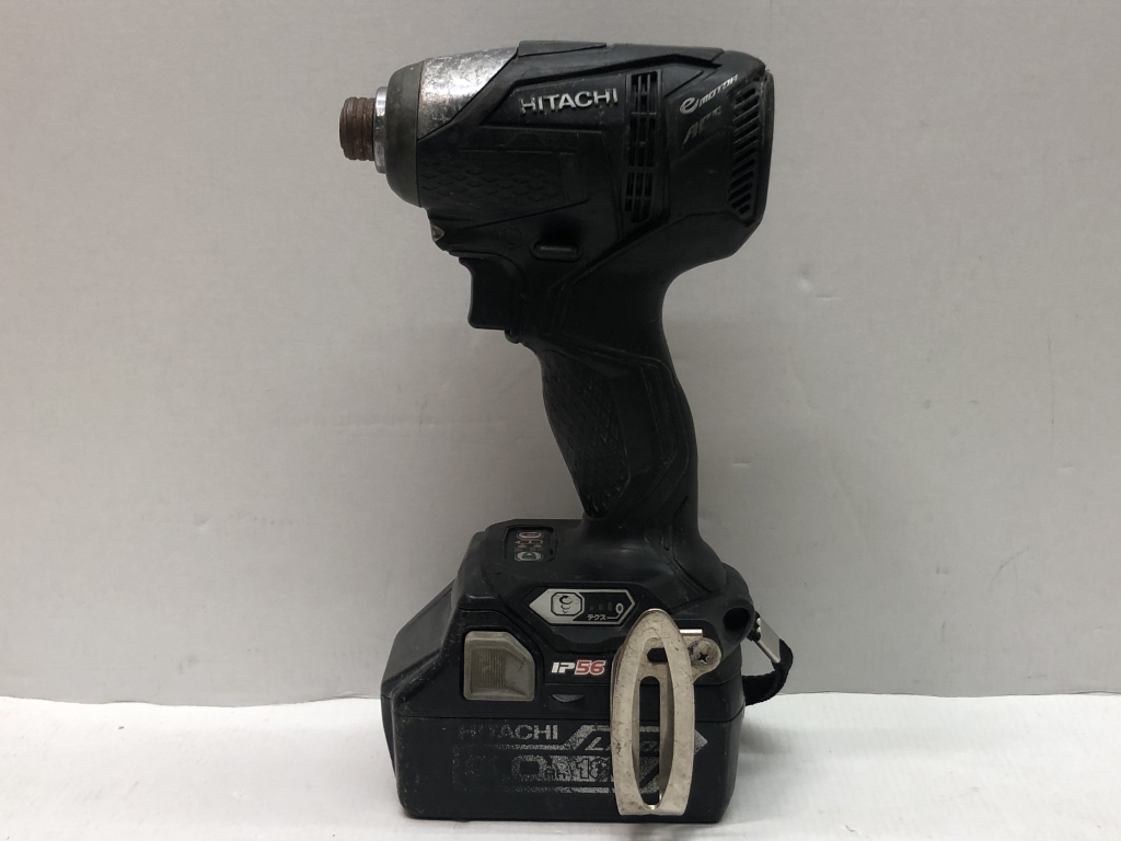 01w1486 日立工機 コードレスインパクトドライバ WH18DDL 蓄電池 BSL1860 電動工具 18V 6.0Ah 動作確認済み 現状品