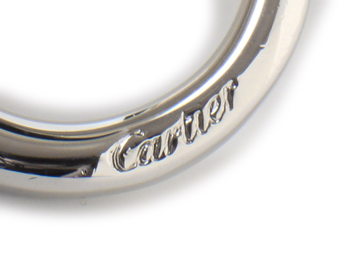 E22365 beautiful goods Cartier Cartier bread tail charm pendant top necklace top accessory key ring key holder silver 