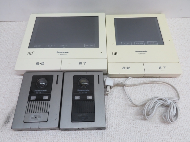 セット■Panasonic VL-MWD700KL/VL-MW500KLなど ドアホン パナソニック インターホン USED 00392■！！