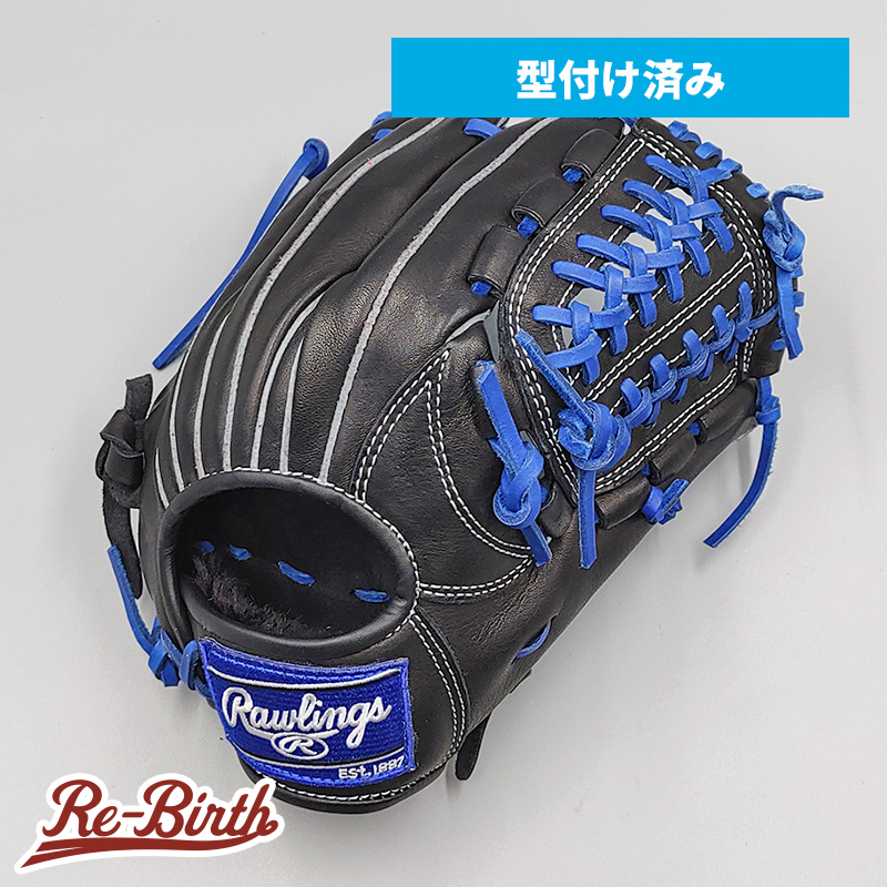 【新品】 ローリングス 少年軟式グローブ / オールラウンド用 型付け済み (ロイヤルブルー / colored by Re-Birth) [NE801]