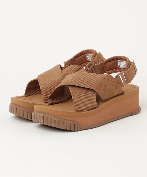 [SHAKA] Flat sandals 24cm Brown lady's 