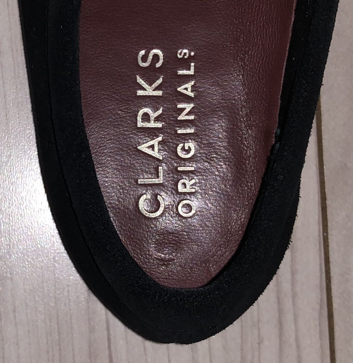 良品 Clarks Wallabee Suede クラークス ワラビー シューズ ブーツ ロー スウェード スエード ブラック 黒 UK4 US6.5 23cm 23.0cm モカシン