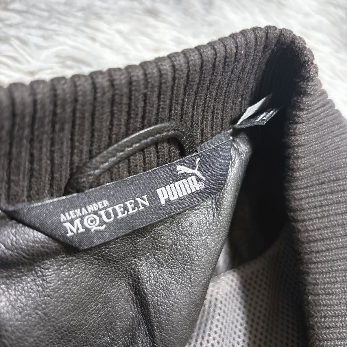 状態良 レア Alexander McQueen × PUMA 羊革 レザージャケット 状態良 レア Alexander McQueen × PUMA 羊革 レザージャケット